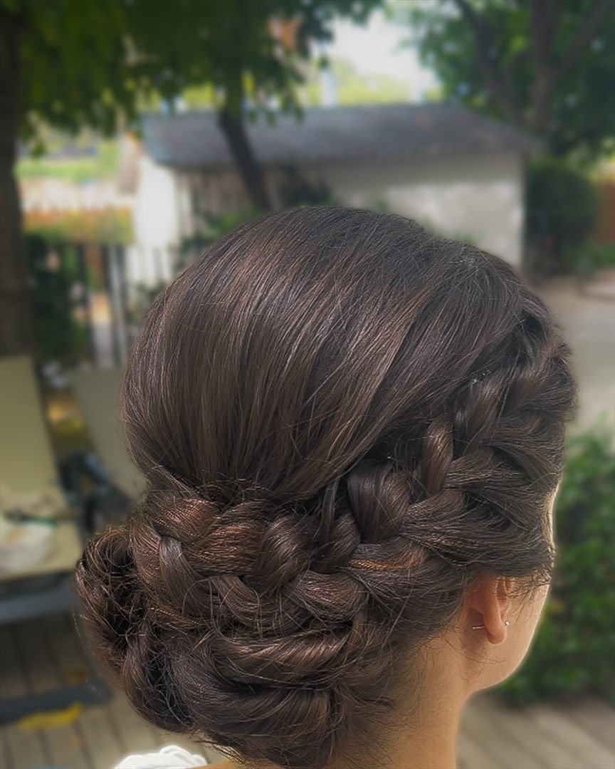 Recogido con trenzas