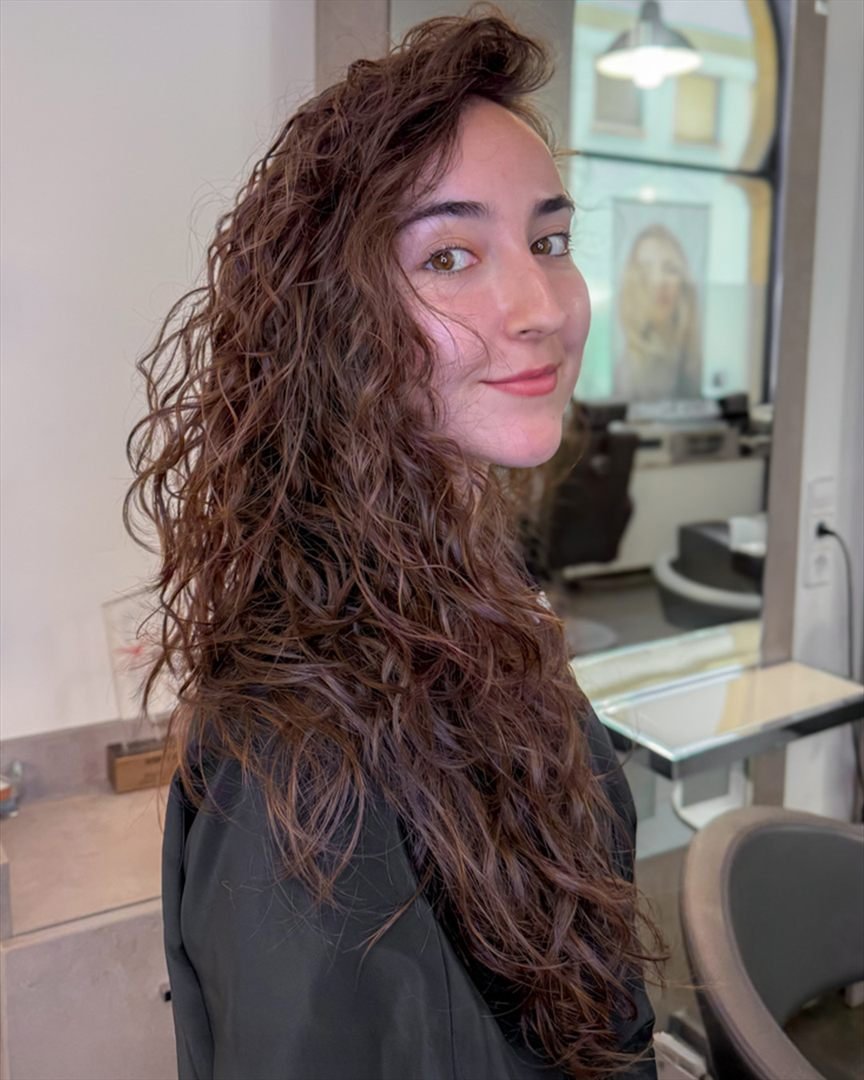 Rizos definidos tras un tratamiento Epres y corte curly
